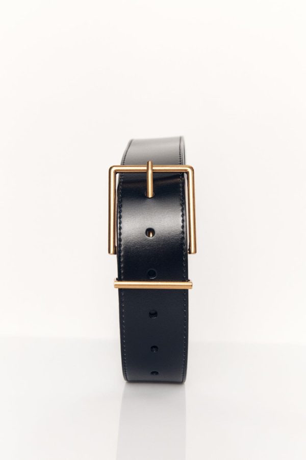 Surya Black Leather Belt