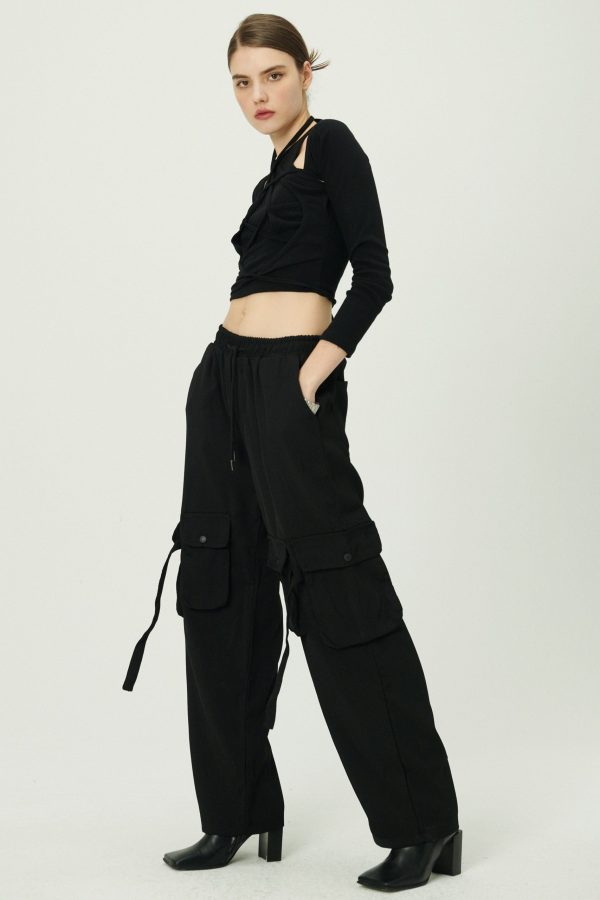 Drawstring Utility Cargo Pants