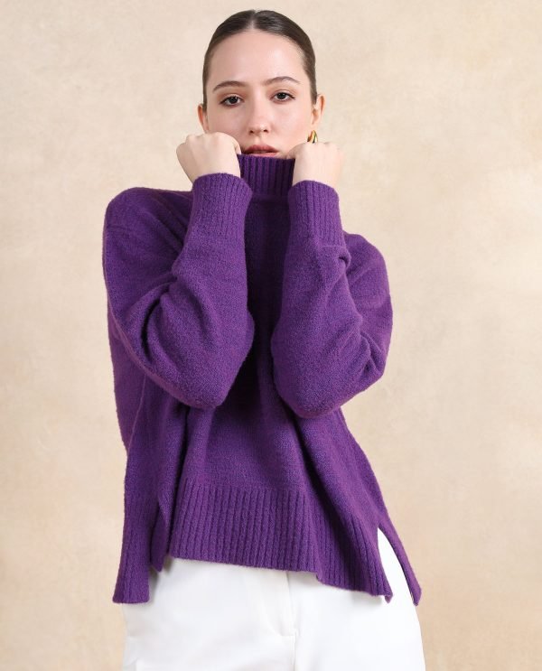 Zaneta Oversized Fit Plain Sweater