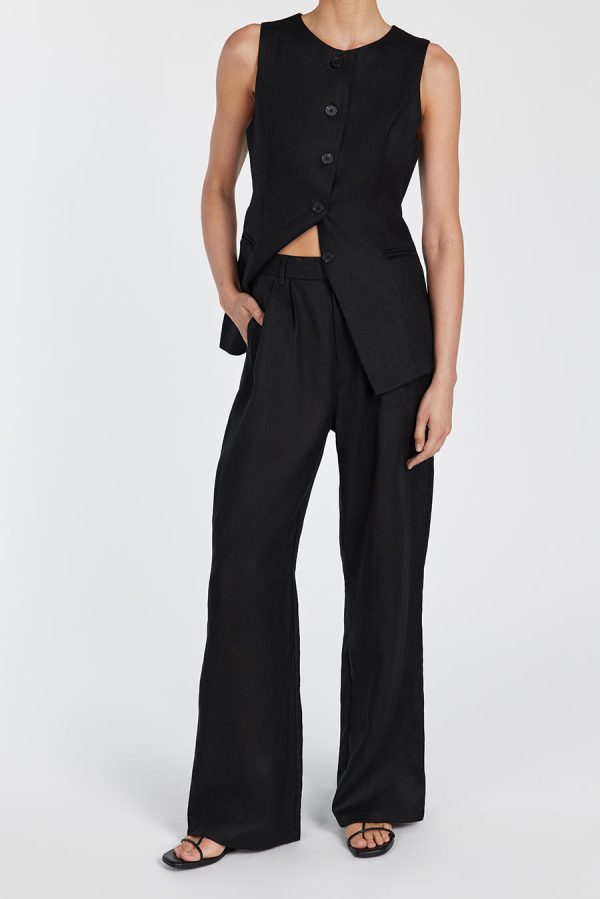 Black Linen Pants