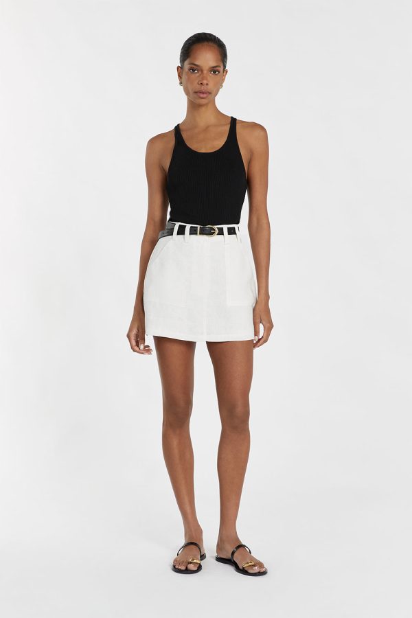 Off-White Linen Skort