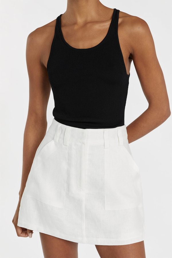 Off-White Linen Skort