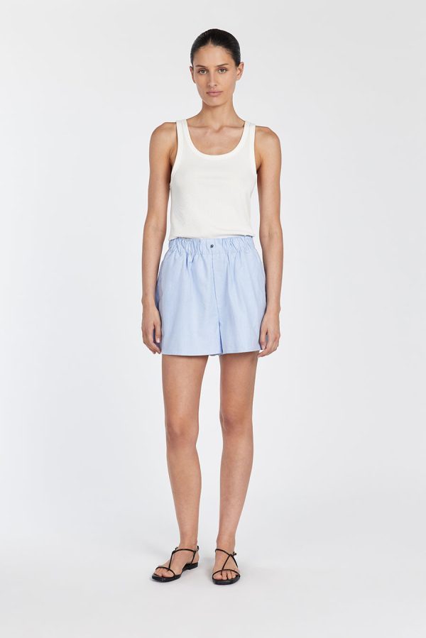 Blue Cotton Short