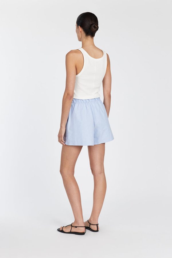 Blue Cotton Short