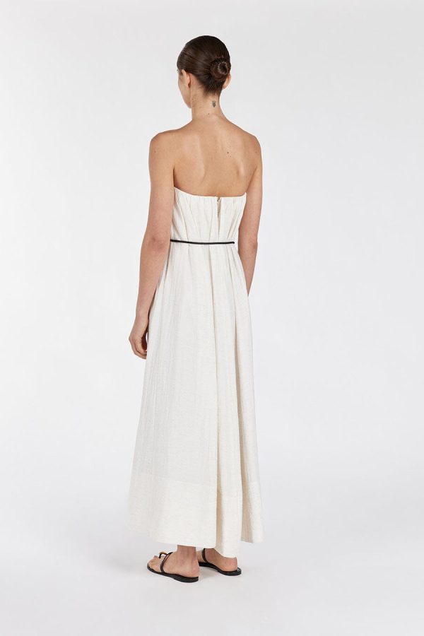 Cream Marle Midi Dress