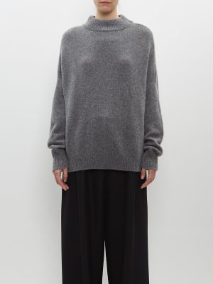 Trixie Round Neck Sweater — Grey