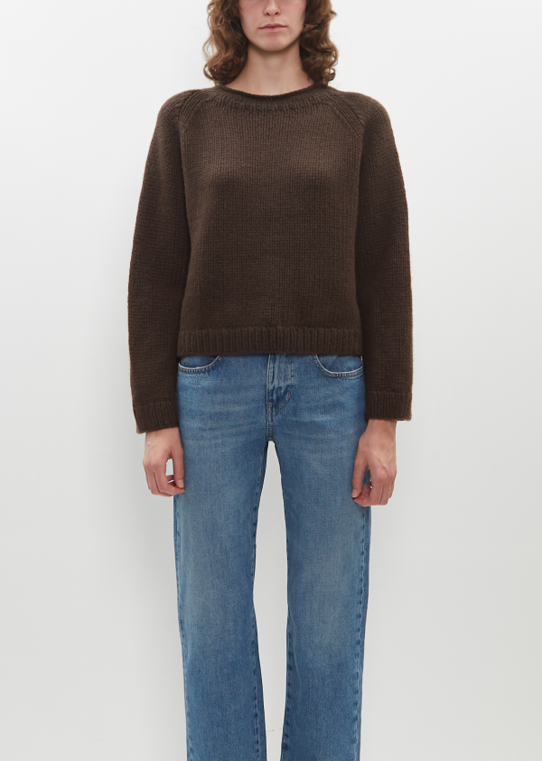 Hermione Cashmere Sweater — Chocolate