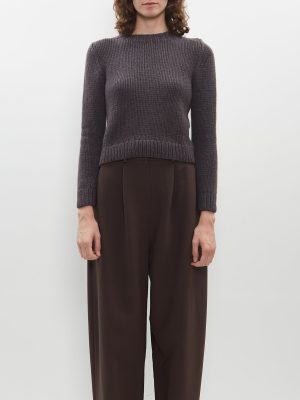 Zaza Cashmere Sweater — Dark Taupe