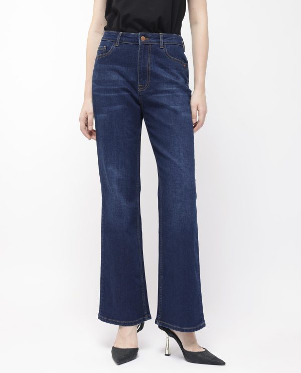 Dark Blue Cotton Jeans