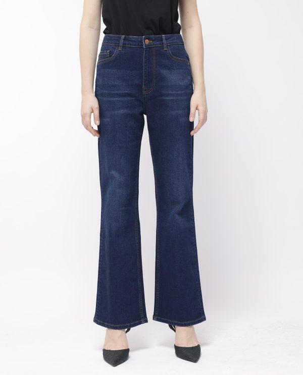 Dark Blue Cotton Jeans