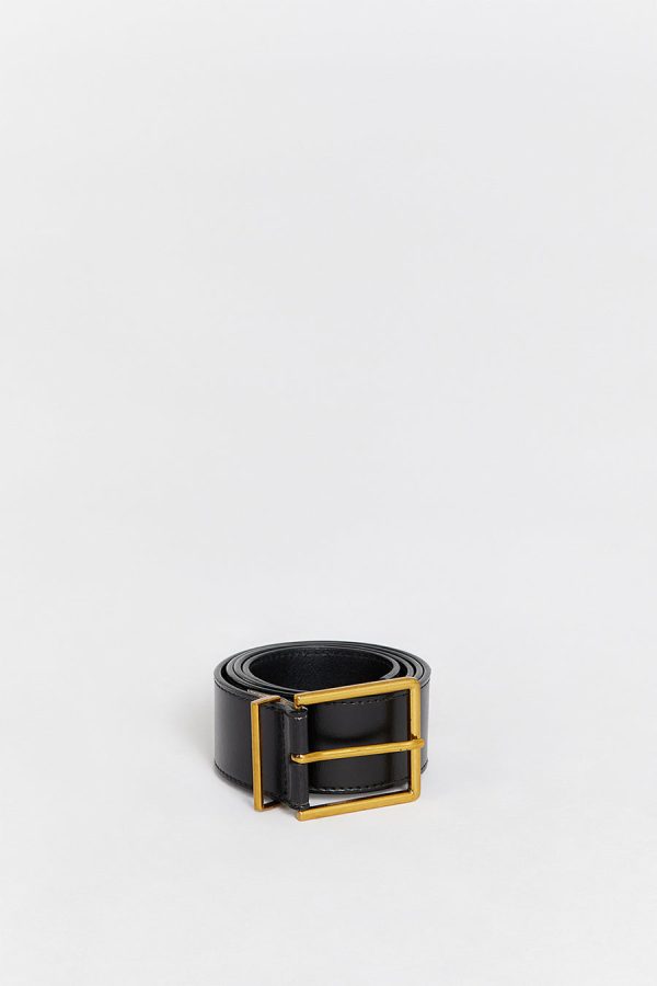 Surya Black Leather Belt