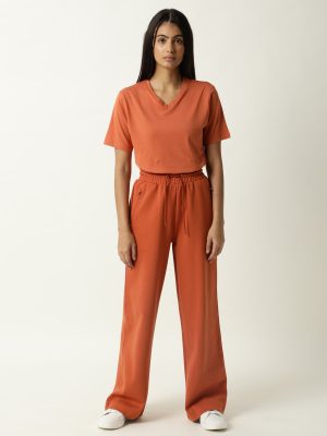 Mid Rise Ankle Length Track Pants