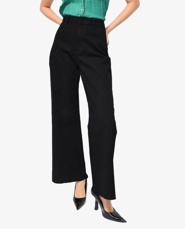 Black Cotton Elastic Jeans