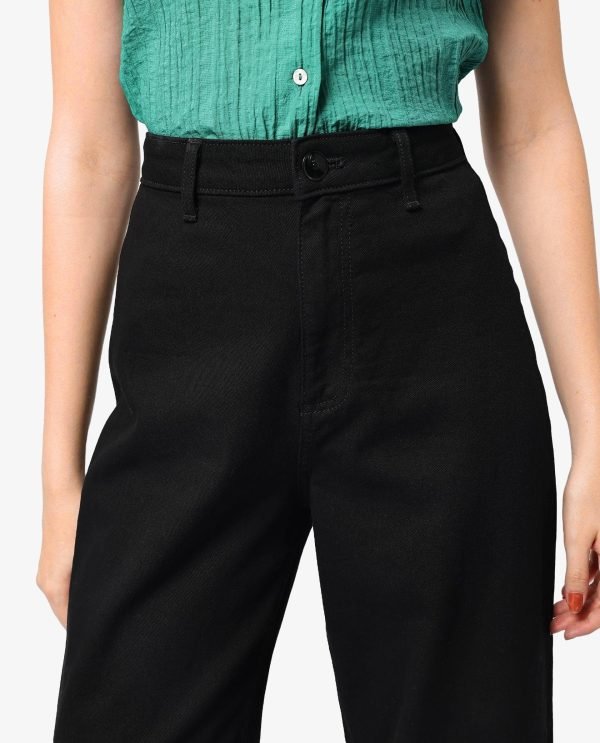 Black Cotton Elastic Jeans