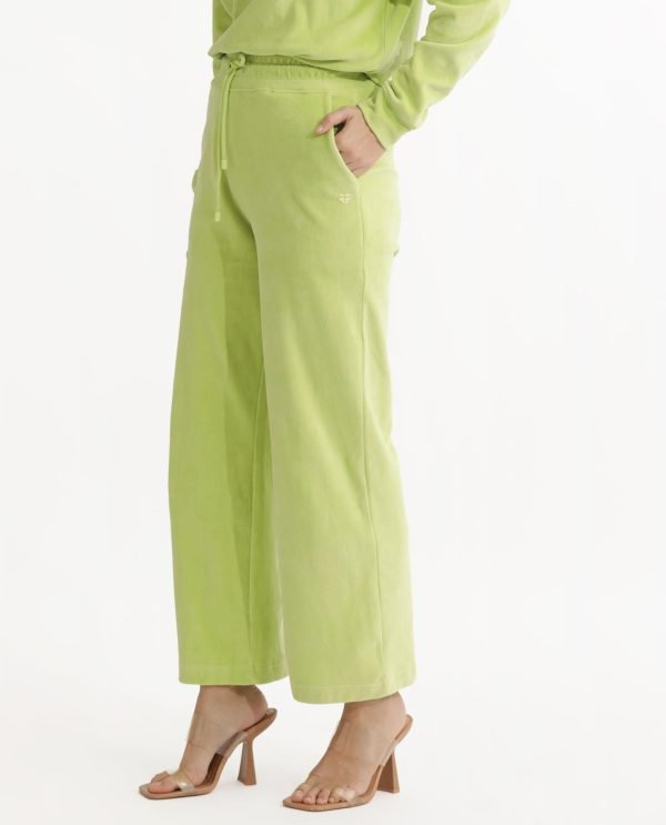 Flared Fit Plain Ankle Length Track Pants
