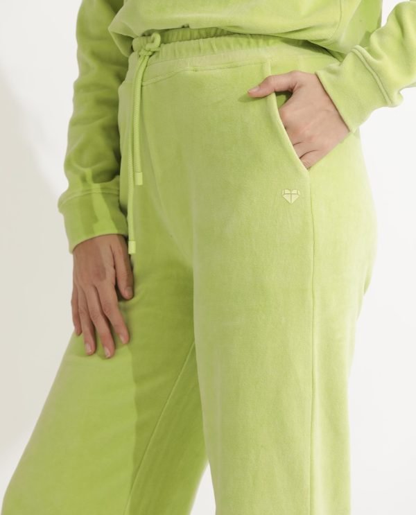 Flared Fit Plain Ankle Length Track Pants