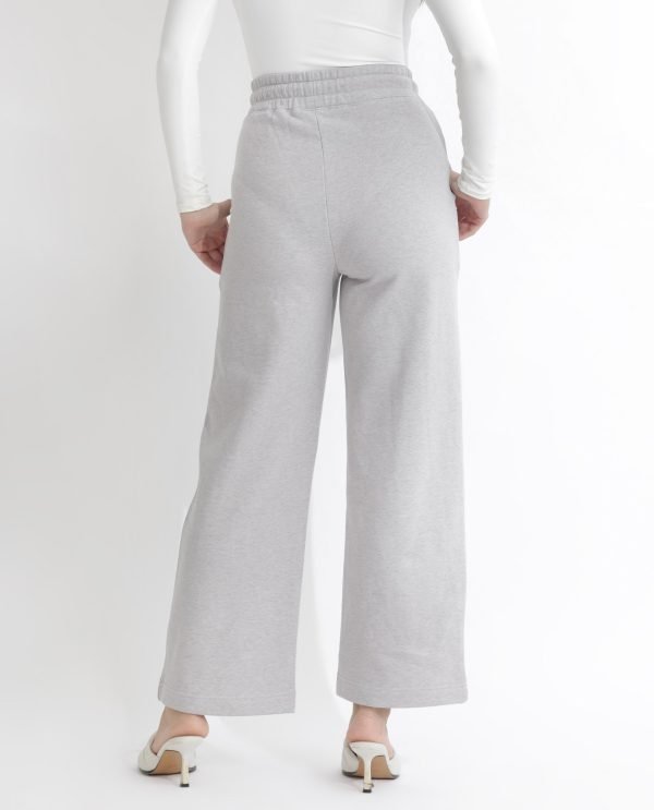 Flared Fit Plain Ankle Length Track Pants