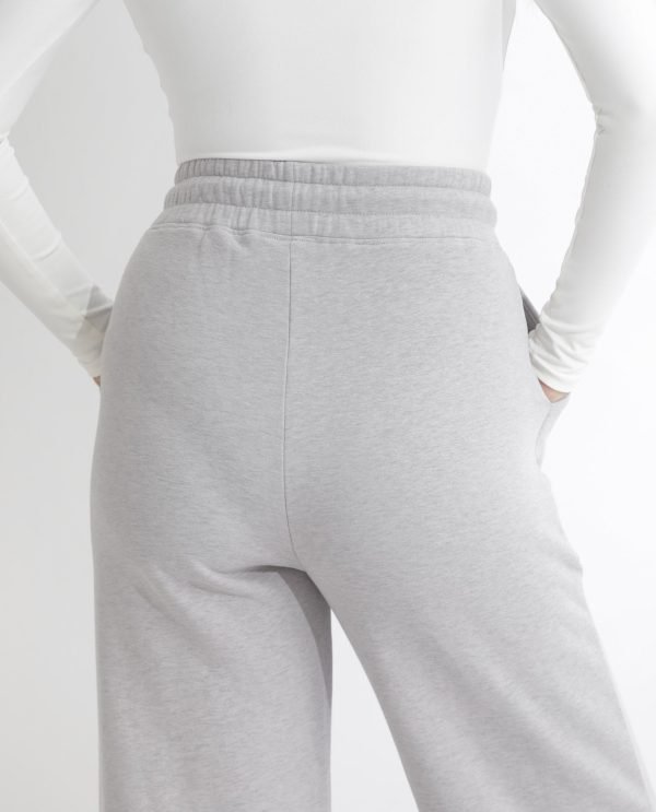 Flared Fit Plain Ankle Length Track Pants