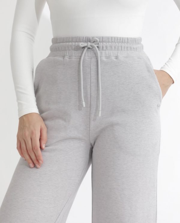 Flared Fit Plain Ankle Length Track Pants