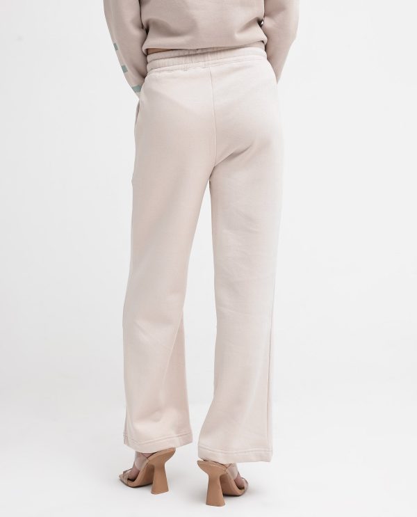 Flared Fit Plain Ankle Length Track Pants