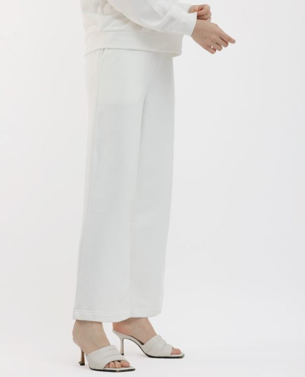 Flared Fit Plain Ankle Length Track Pants