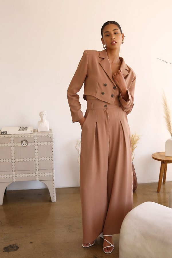 Eva Wide Pants w/ Buckle Belt