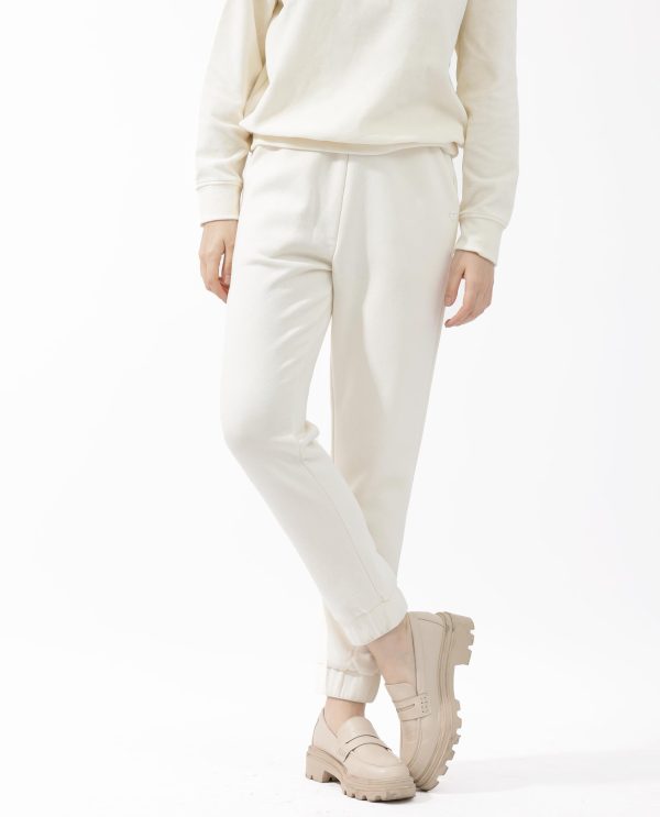 Beige Track Pants