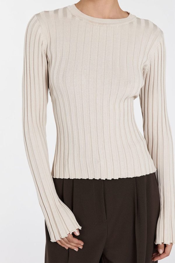 Long-Sleeve Knit Top