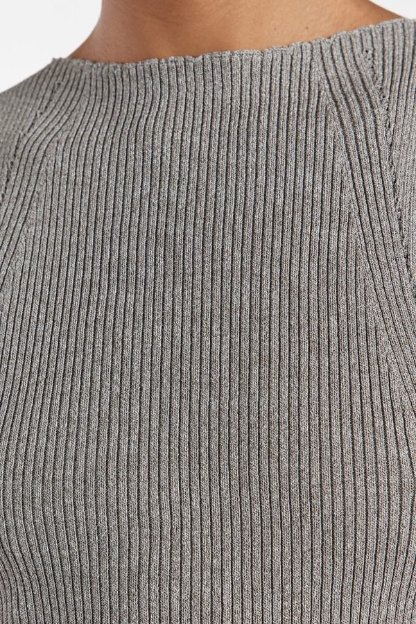 Longline Knit Top