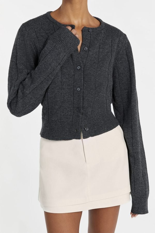 Knit Cardigan Black
