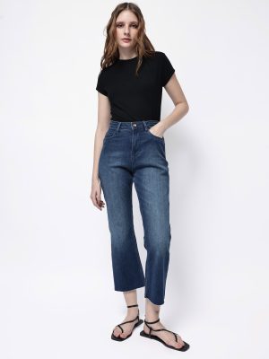 Dark Blue Cotton Jeans