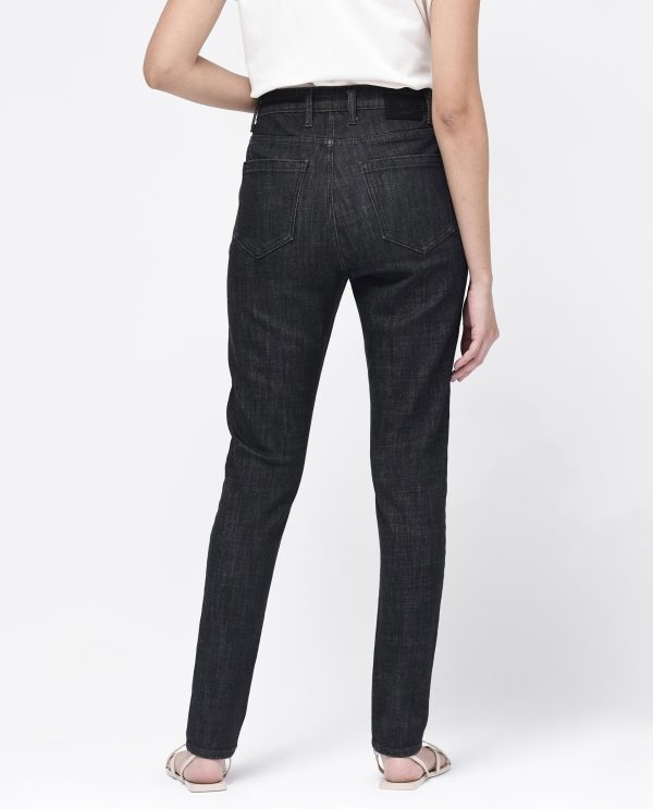 Black Cotton Regular Length Jeans